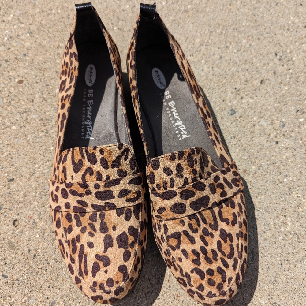 Dr Scholl Size 11 Leopard Slip on Shoes